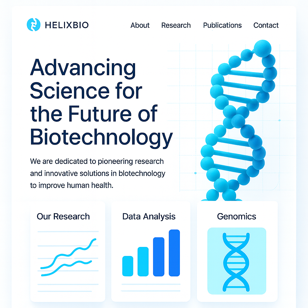 HelixBio — Scientific Research Microsite