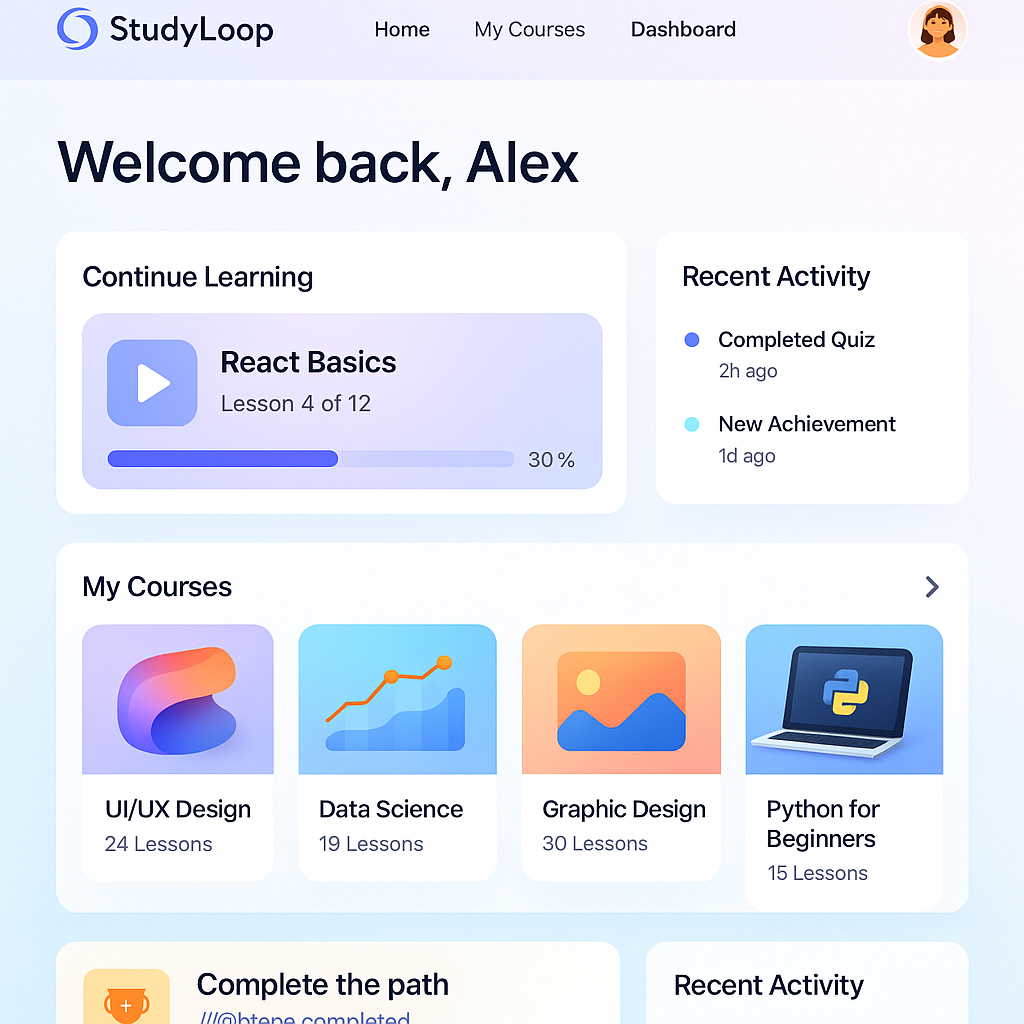 StudyLoop — Online Learning Platform