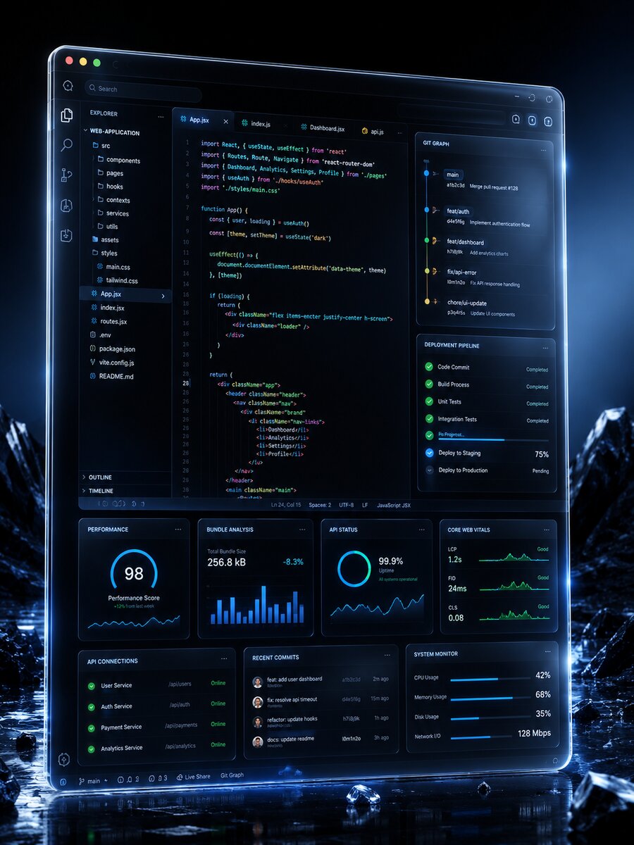 Developer dashboard UI