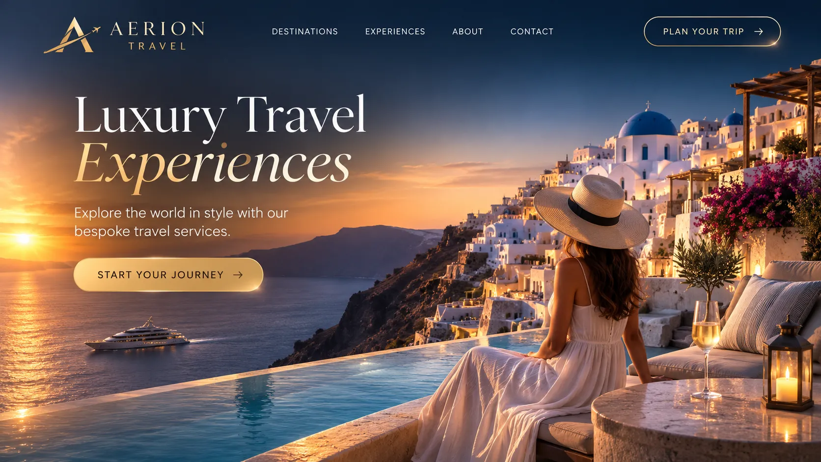 Aerion Travel — Luxury Travel Website