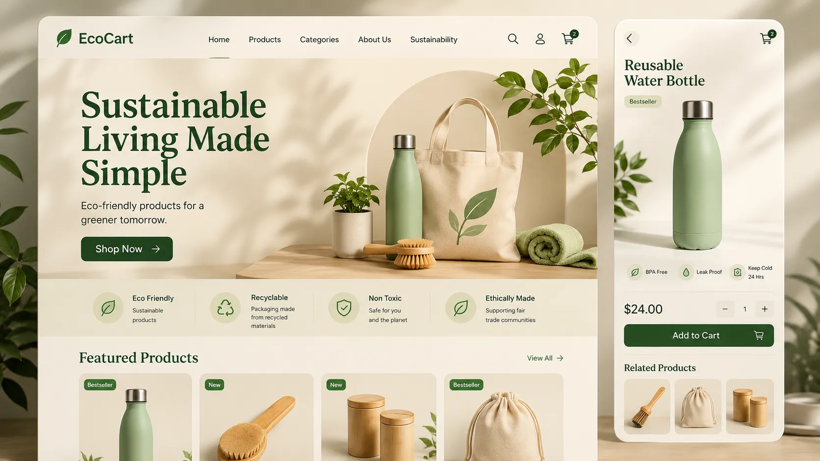 EcoCart — Sustainable Products Shop