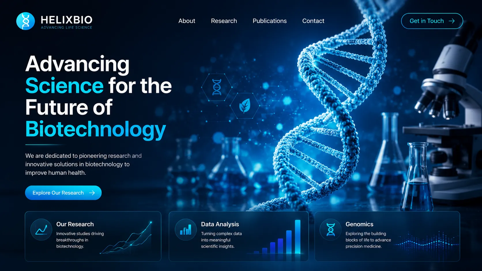 HelixBio — Scientific Research Microsite