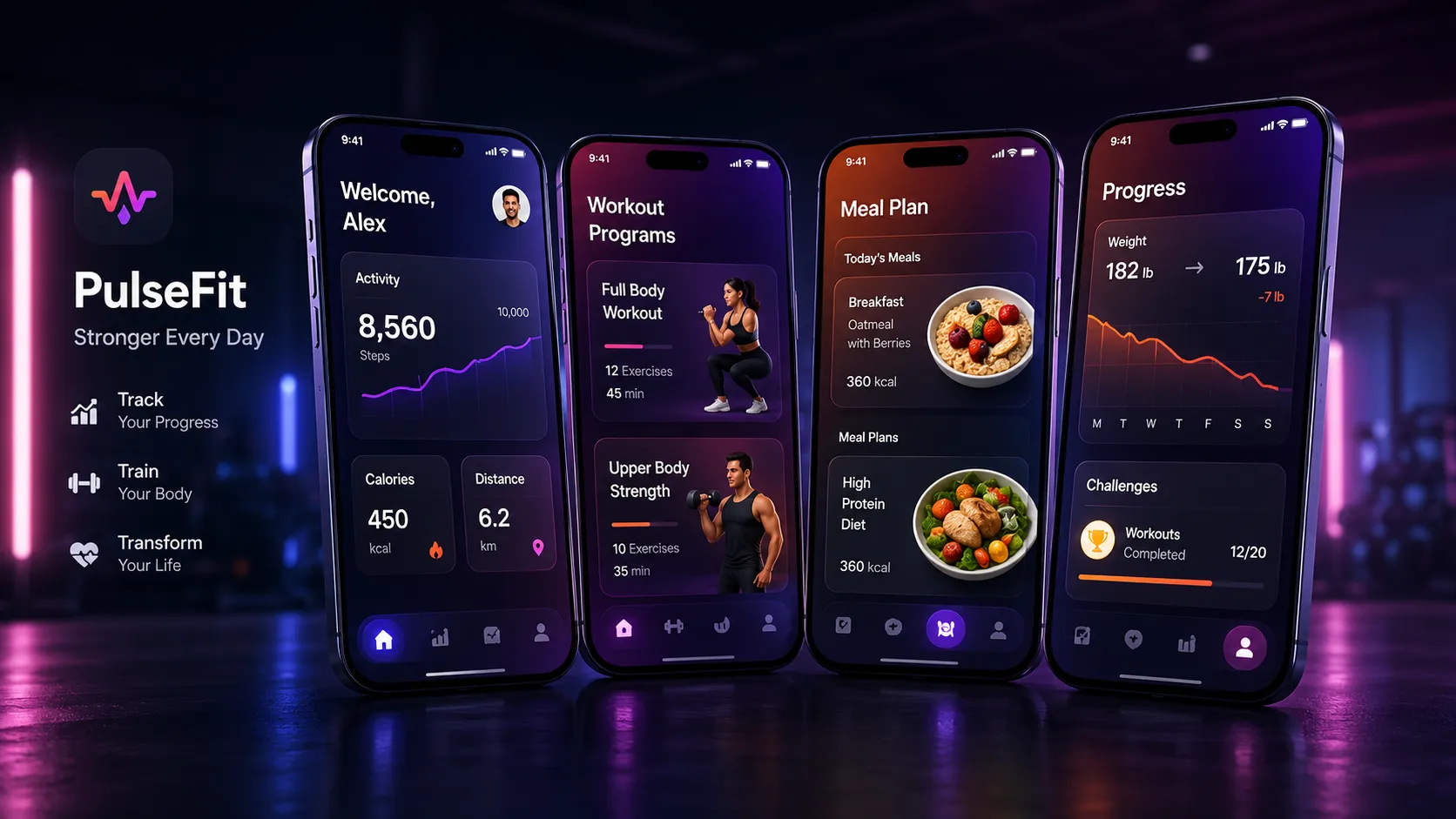 PulseFit — Fitness Mobile App